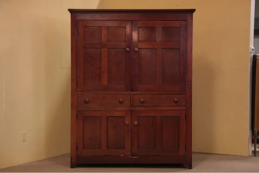Photo of Connecticut Country Antique 1820 Cherry Cupboard