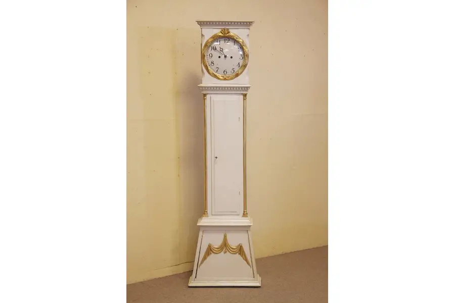 Photo of Swedish Pine TallCase Antique 1780 Grandfather Clock