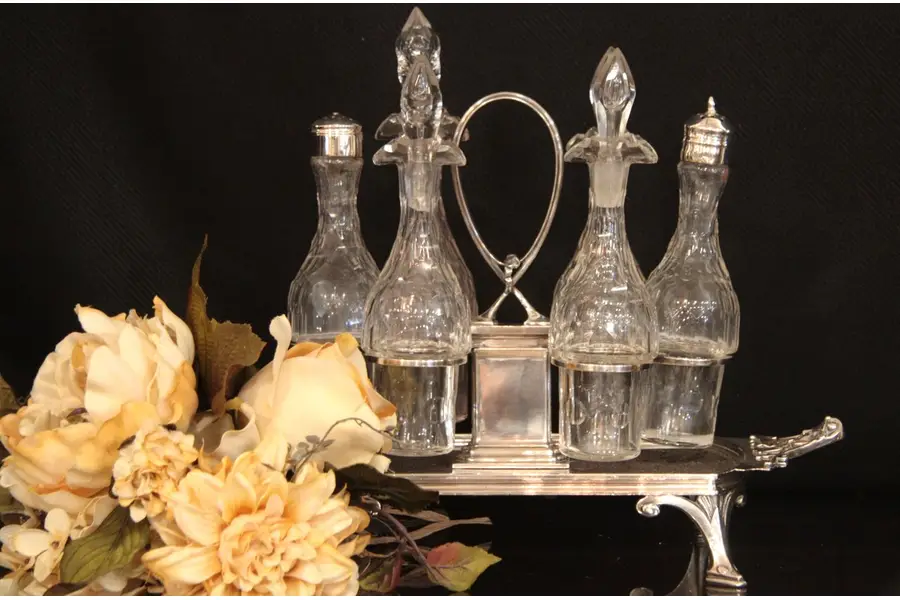 Photo of Gorham Antique Silver Castor or Condiment Set