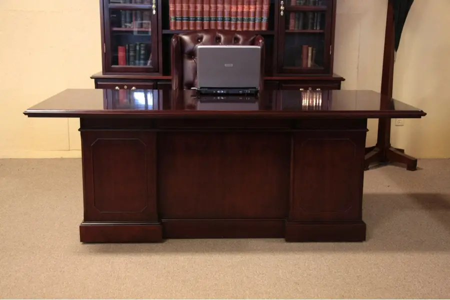 Photo of Alma Executive Conference Size Mahogany Desk