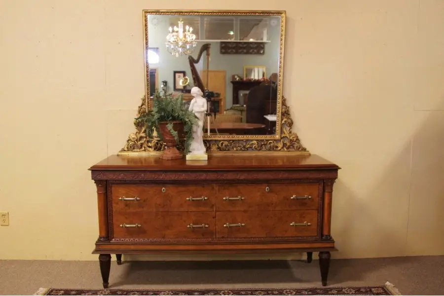 Photo of Classical Antique Linen Chest, Server or Dresser