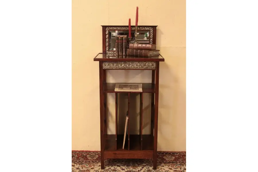 Photo of Arts & Crafts Music Shelf, Folio or Towel Stand