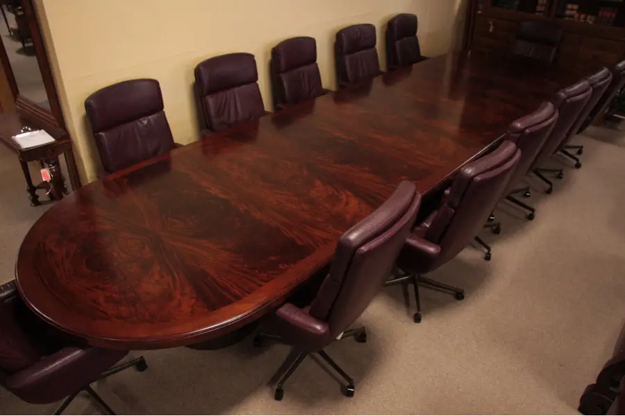 Photo of Mahogany 5'x 19' Conference, Boardroom, Dining Table
