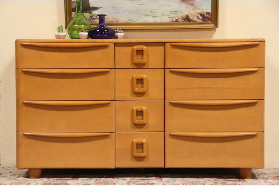 Photo of Heywood Wakefield Midcentury Modern 12 Drawer Chest or Dresser