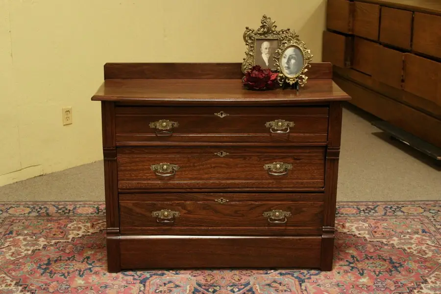 Photo of Victorian Eastlake Chest or Dresser
