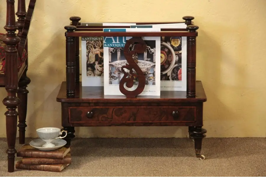 Photo of Victorian Rosewood Canterbury, Music, Magazine Rack