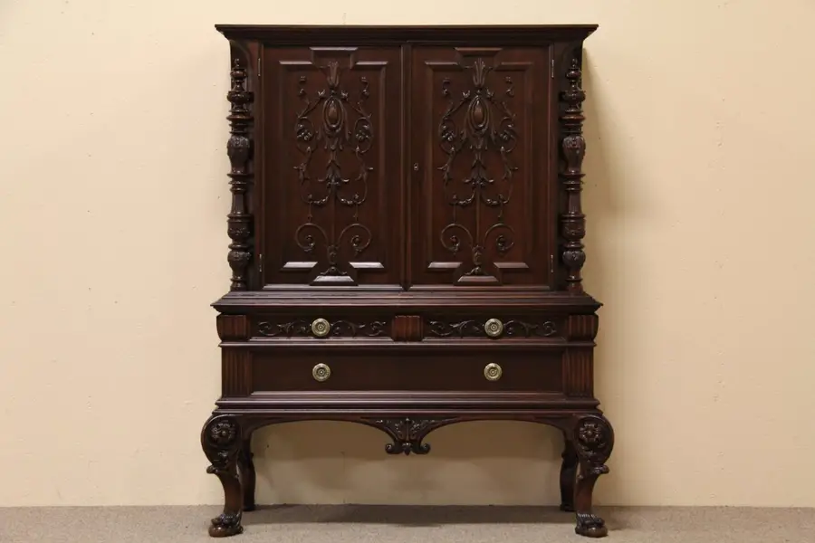 Photo of Renaissance Carved China Cabinet