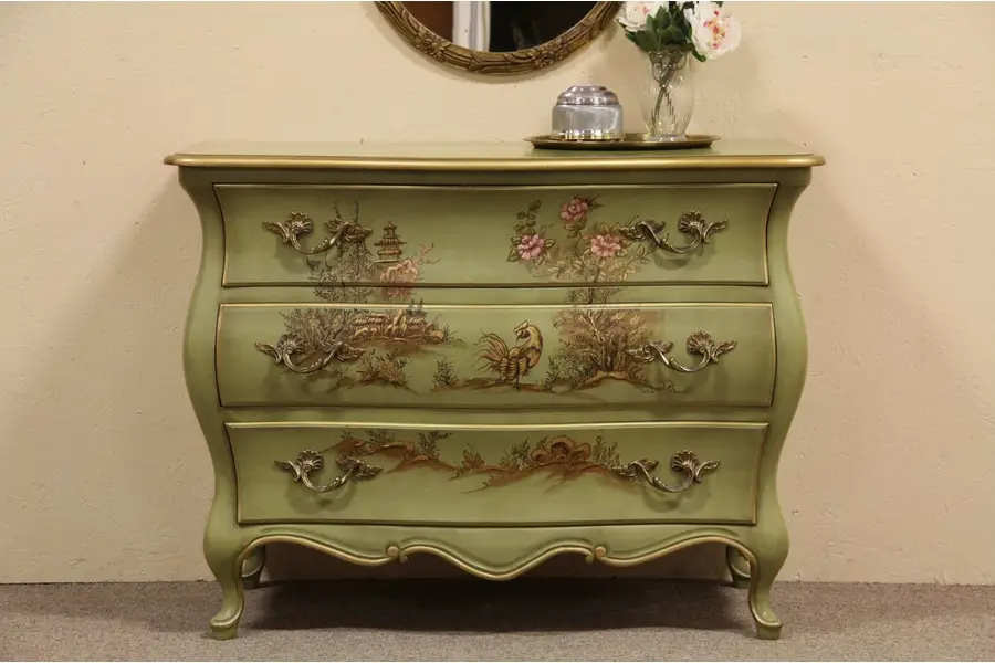 Photo of Union National Hand Painted Bombe Chest