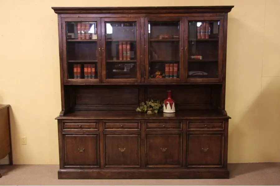 Photo of Rustic Credenza & Bookcase, File Drawers