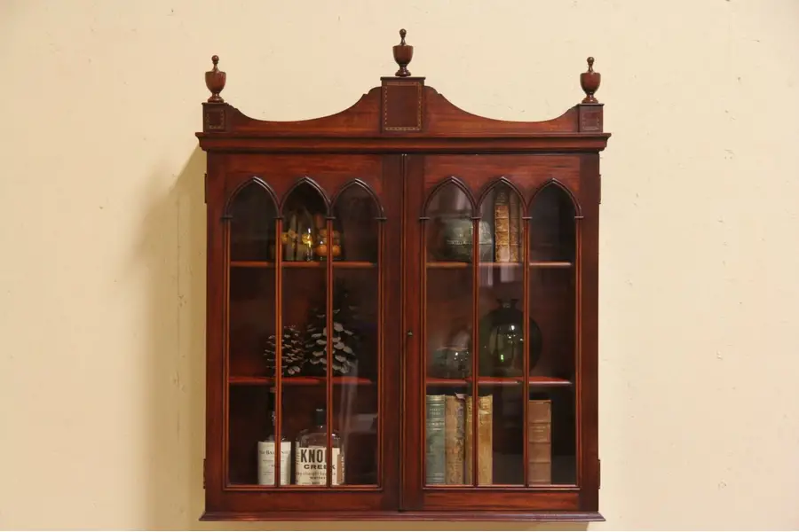 Photo of Counter Top or Hanging 1900 Bookcase or Display Cabinet