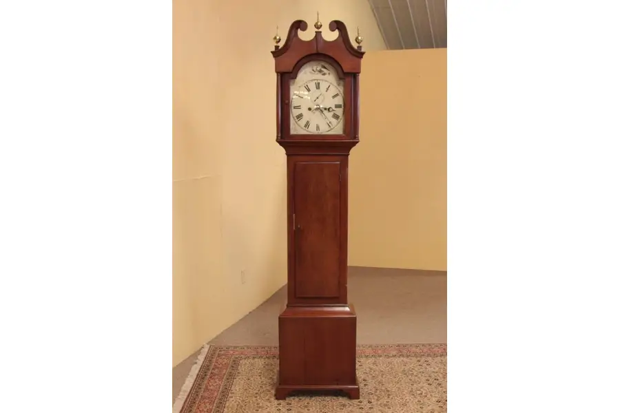 Photo of New England Cherry 1790 Tall Case Grandfather Clock