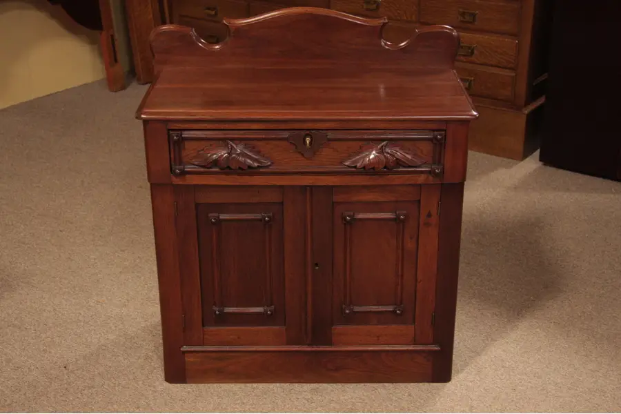 Photo of Victorian Antique Carved Commode or Small Chest