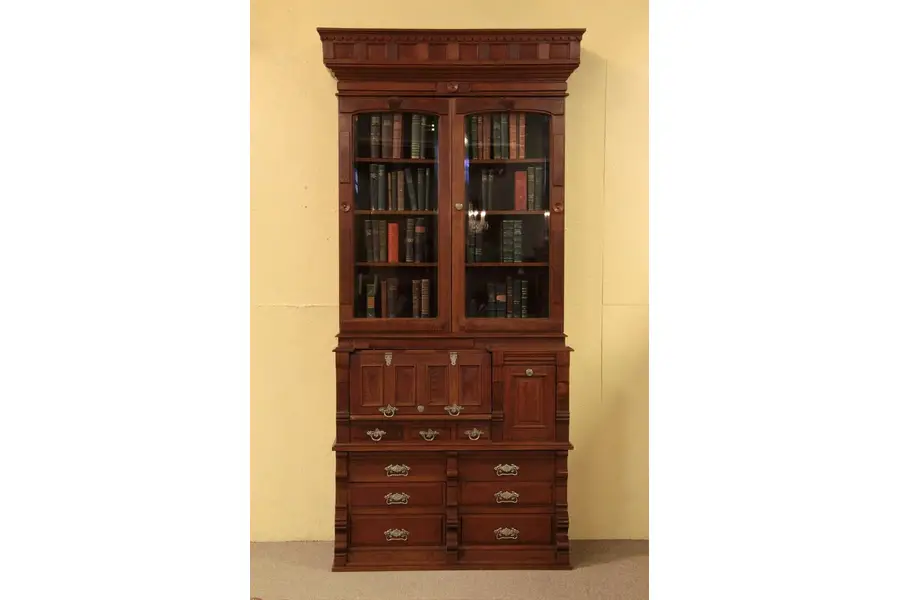 Photo of Victorian Antique Drugstore Secretary Desk