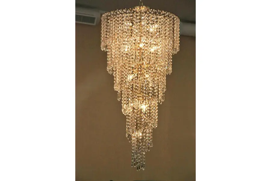 Photo of Strass Crystal Midcentury Modern Chandelier