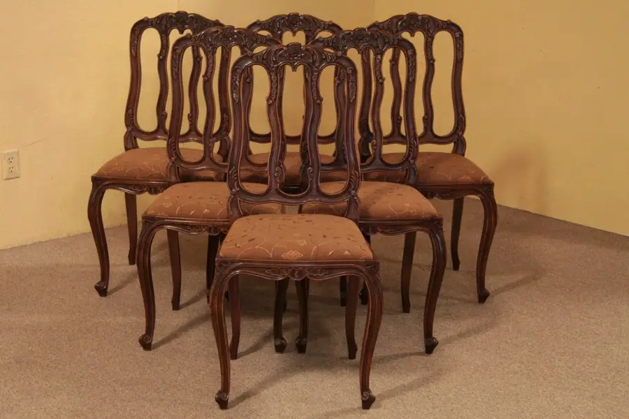 Photo of Country French Set 6 Dining Chairs
