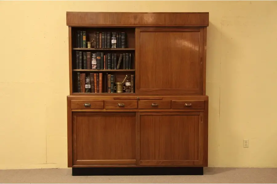 Photo of Art Deco Pharmacy Drugstore Cabinet