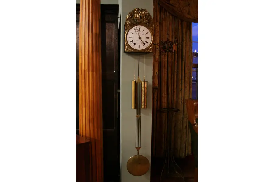 Photo of French Morbier St. Gengoux Antique Farmhouse Clock