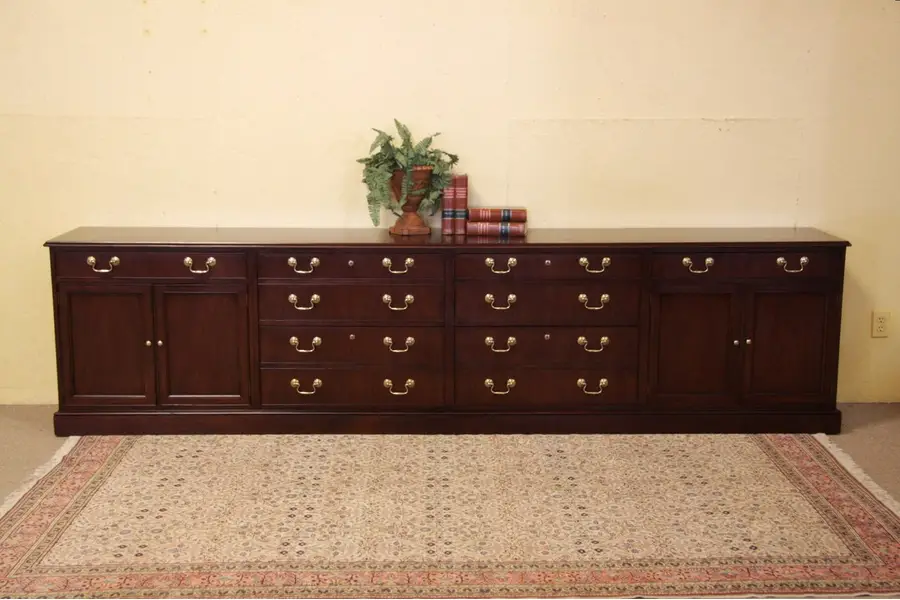 Photo of Baker Executive Credenza Lateral File, Mahogany