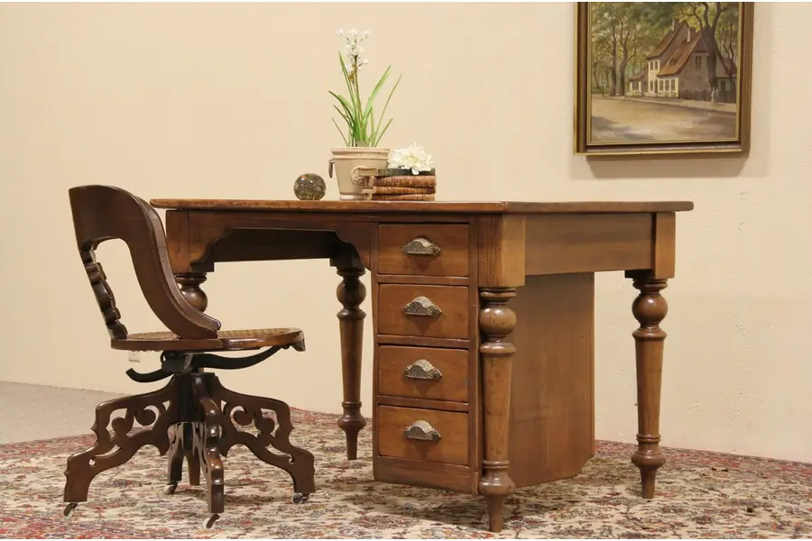 Photo of Country Victorian Antique 1870's Desk