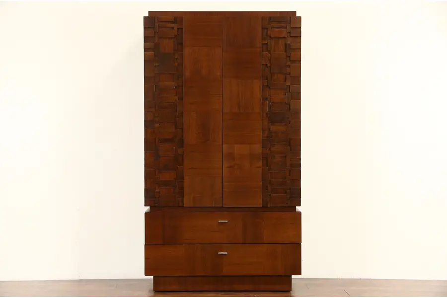 Photo of Midcentury Modern 1960's Vintage Armoire or Chifferobe