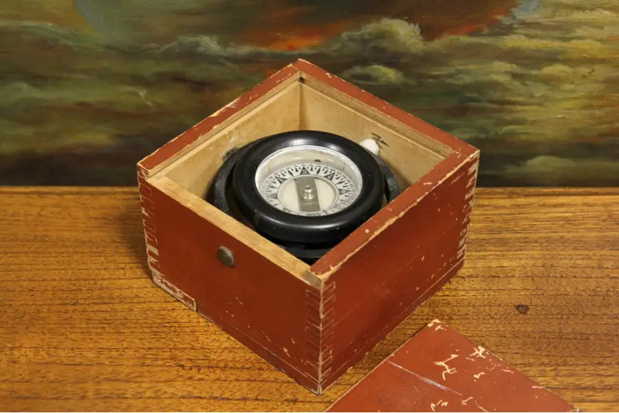Photo of Wilcox & Crittenden Floating Ship Compass & Case