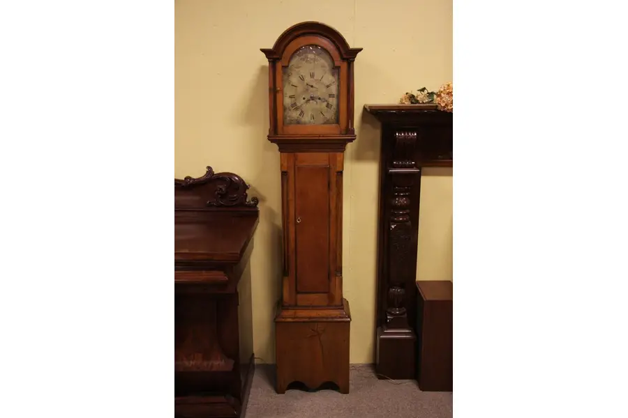 Photo of New England Country Pine Grandfather Tall Case Clock