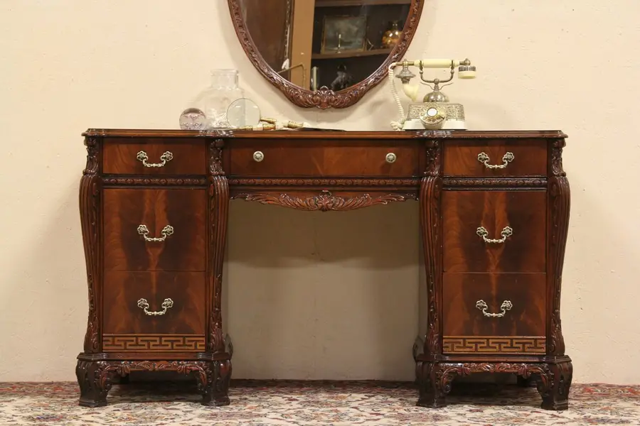 Photo of Georgian Vintage Dressing Table, Vanity or Desk