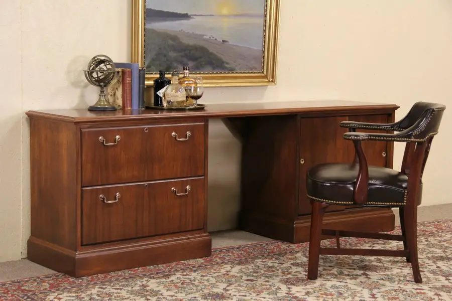 Photo of Jofco Vintage Executive Credenza or Computer Desk, Lateral File
