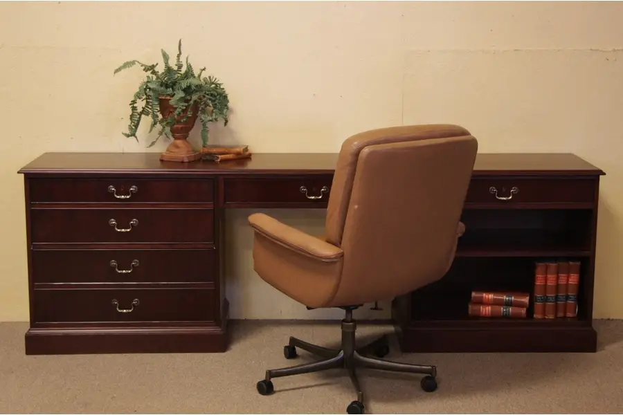 Photo of Kittinger 92" Credenza or Computer Desk