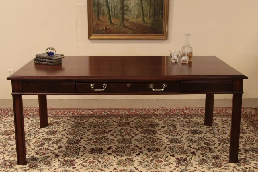 Photo of Traditional Writing Desk or Library Table
