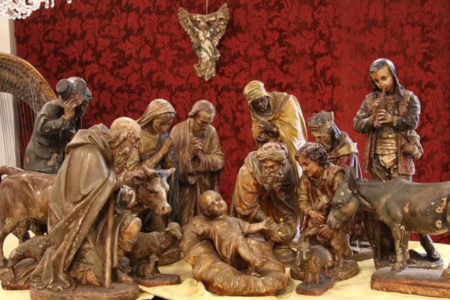 Photo of Christmas Italian Creche or Nativity Scene, 16 Pc.