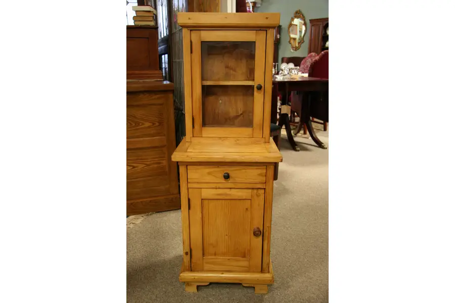 Photo of Pine 1880 Child's or Salesman Sample Cupboard Hutch