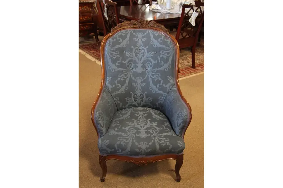 Photo of Victorian Rosewood Sleepy Hollow Chair, 1865
