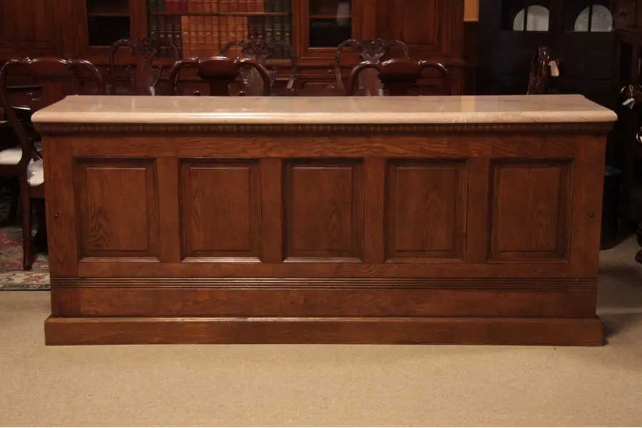 Photo of Marble & Oak Antique Victorian Candy Counter