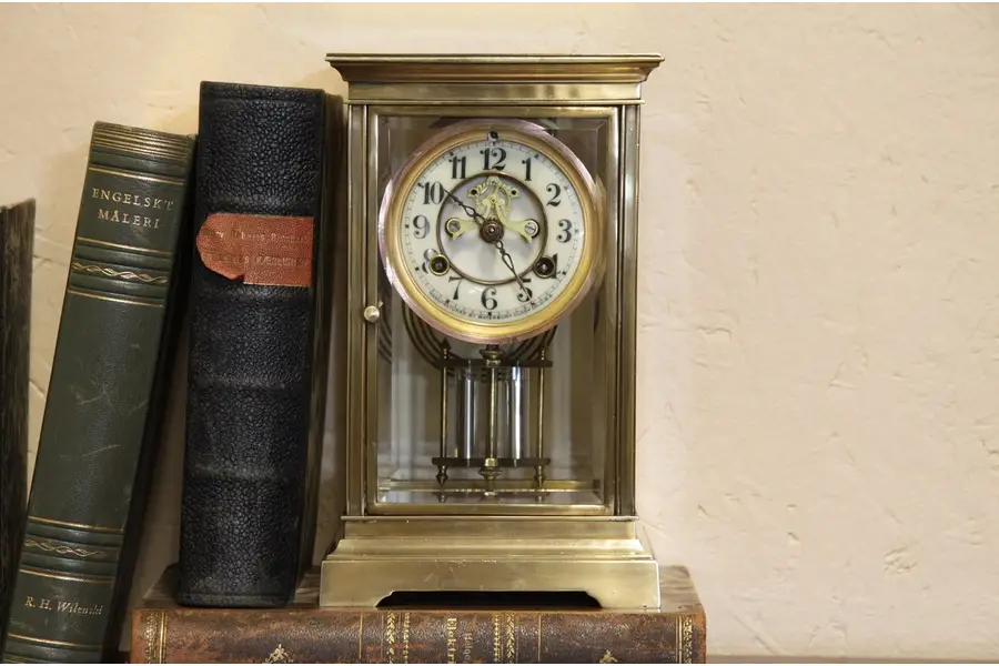 Photo of Waterbury Antique Paris Regulator Brass Clock