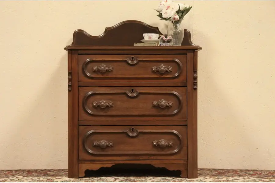 Photo of Victorian 1865 Small Chest, Dresser or Commode
