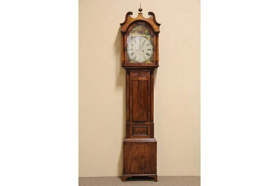 Photo of Scottish Tall or Long Case 1850 Antique Grandfather Clock, Marshall