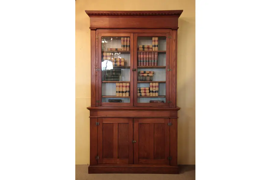 Photo of Oak 1880 St. Louis 8'9" Cabinet, Glass Doors