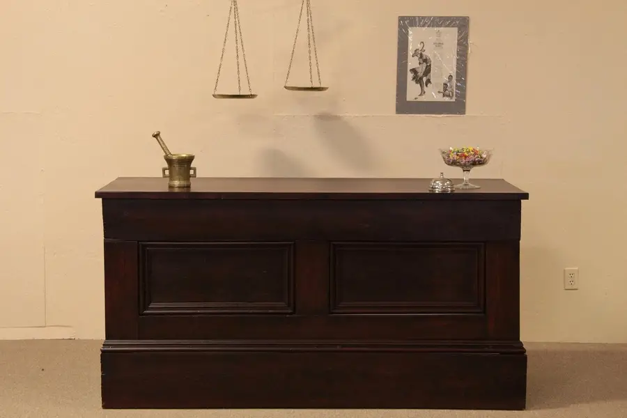 Photo of Pine Antique Country Store Counter, Bar or Island