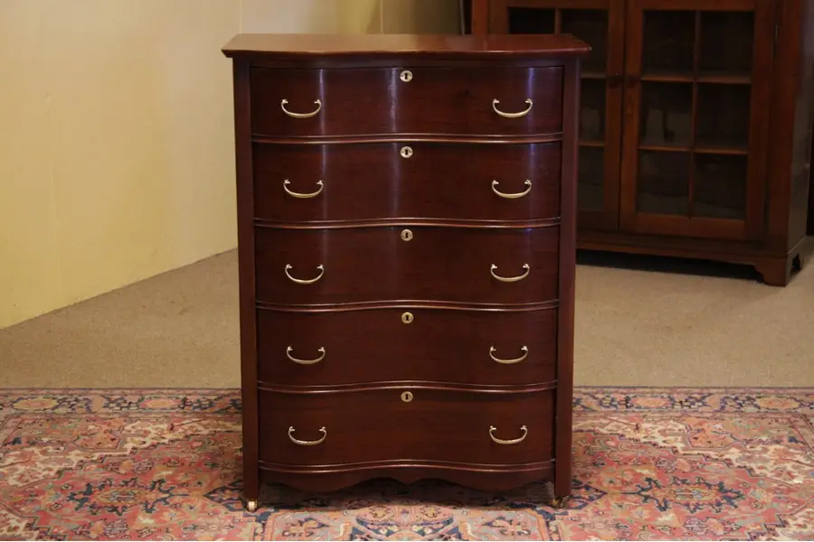 Photo of Tall Mahogany 1900 Chest or Dresser