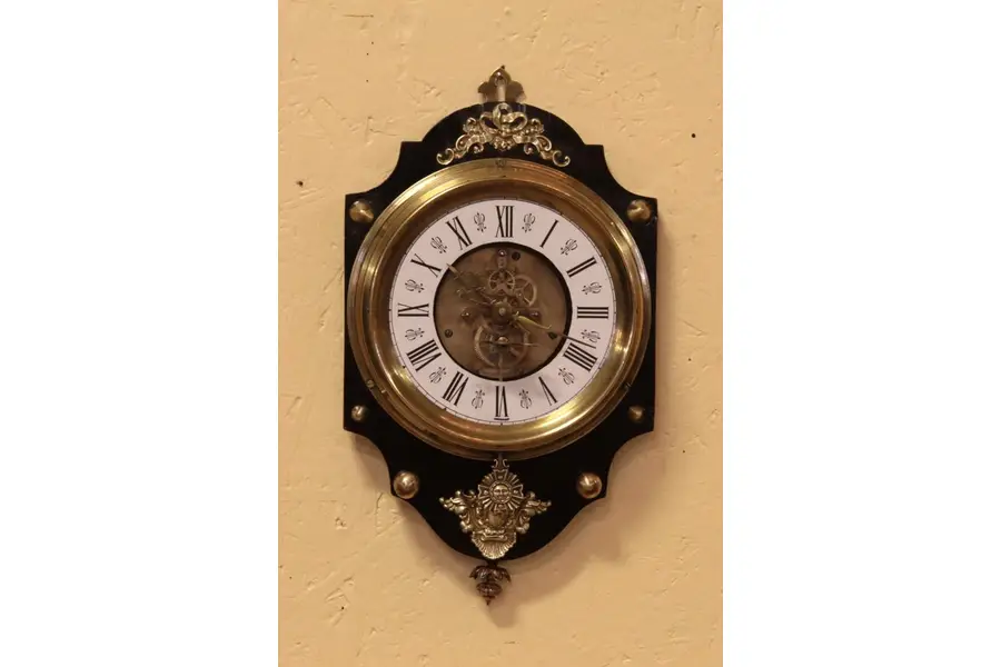 Photo of French Antique Open Movement Wall Clock