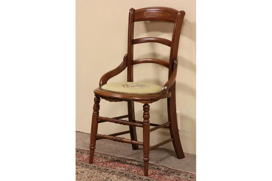 Photo of Victorian Needlepoint Antique Chair