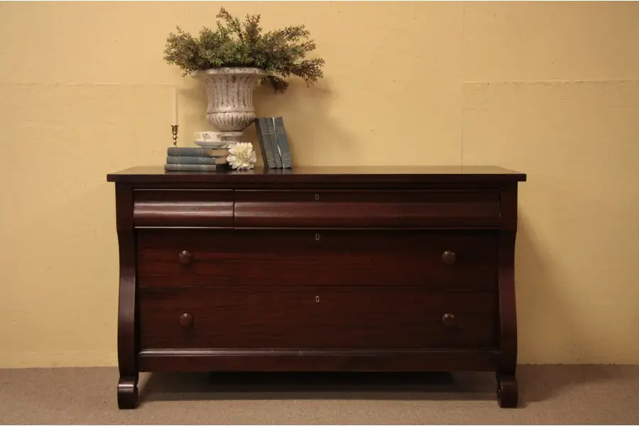 Photo of Empire Mahogany Turn of the Century Dresser