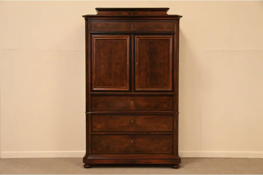 Photo of Victorian 1875 Silver Chest or Collector's Cabinet