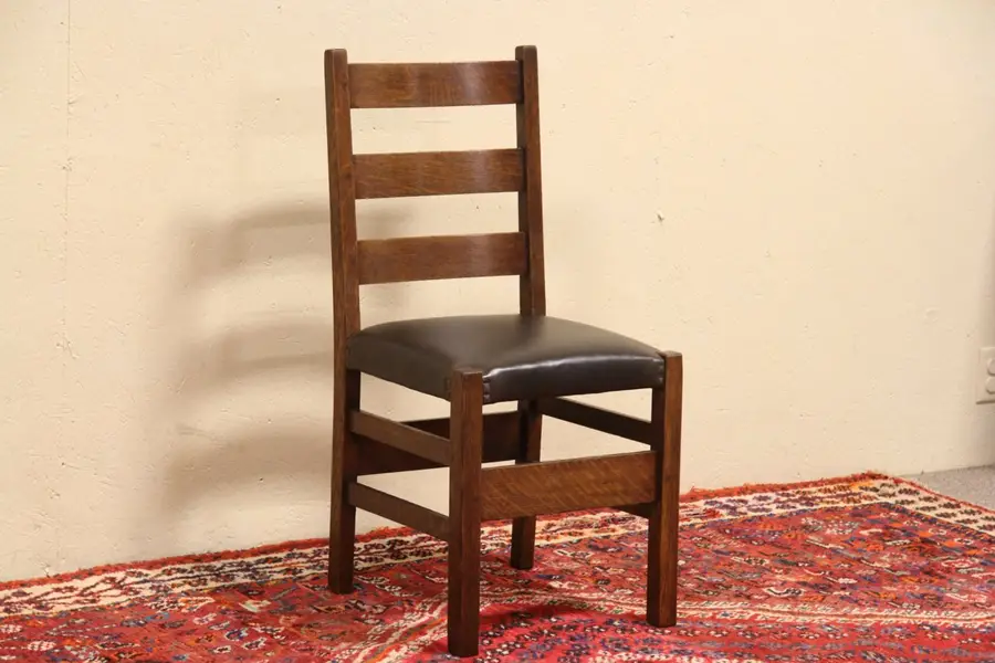 Photo of Gustav Stickley Craftsman Workshop NY Signed Chair