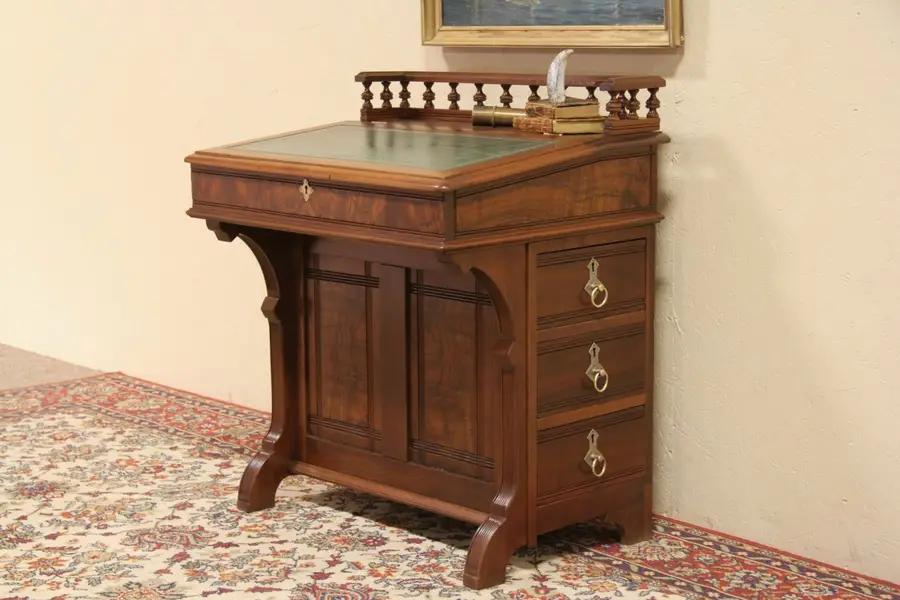 Photo of Eastlake 1870 Antique Davenport Ship Captain Desk