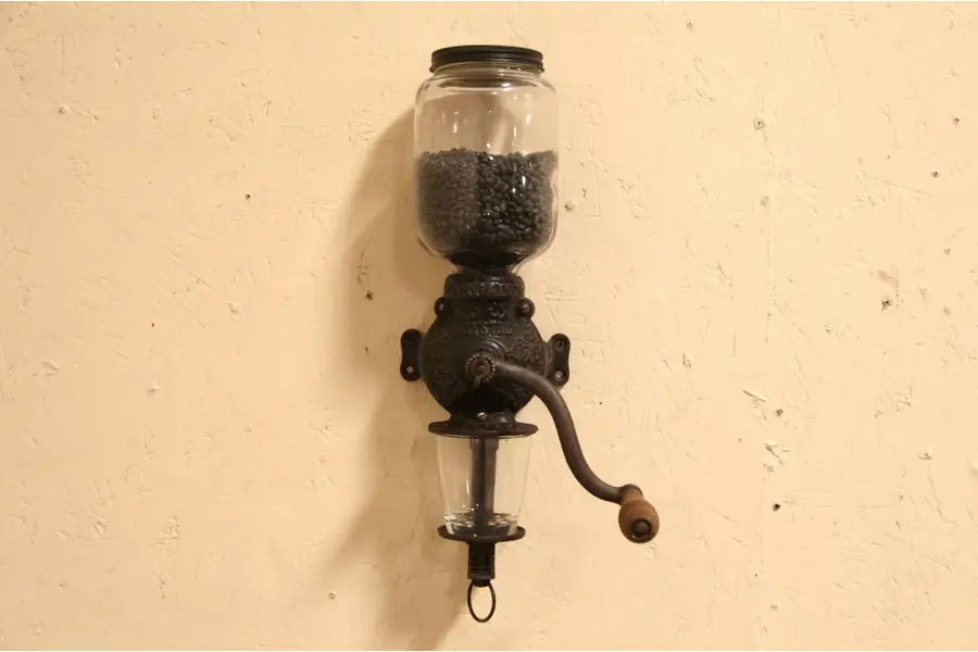 Photo of Arcade Crystal Wall Mount Antique 1890 Coffee Grinder