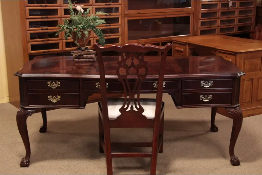Photo of Georgian Chippendale Sligh Writing Desk