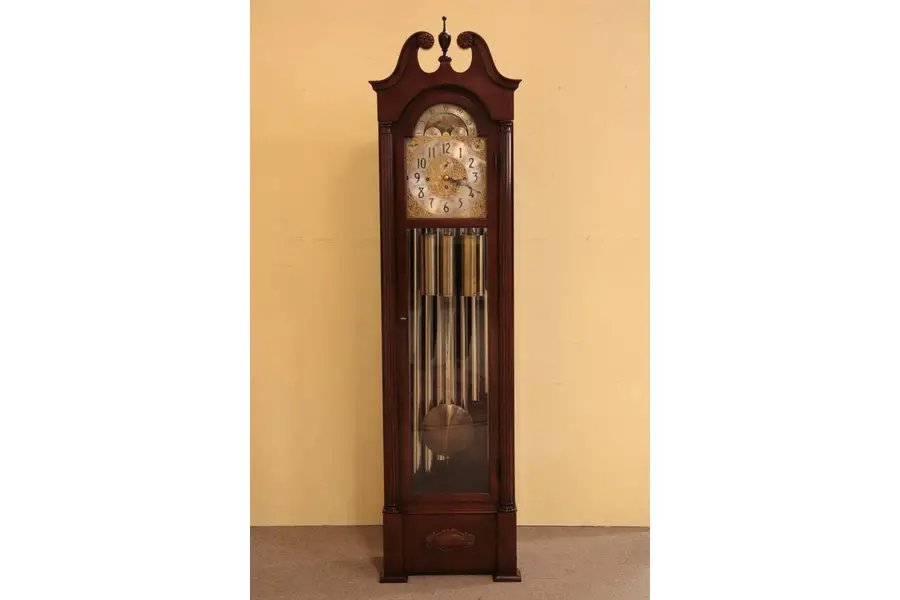 Photo of Herschede 9 Tube Grandfather or Tall Case Clock