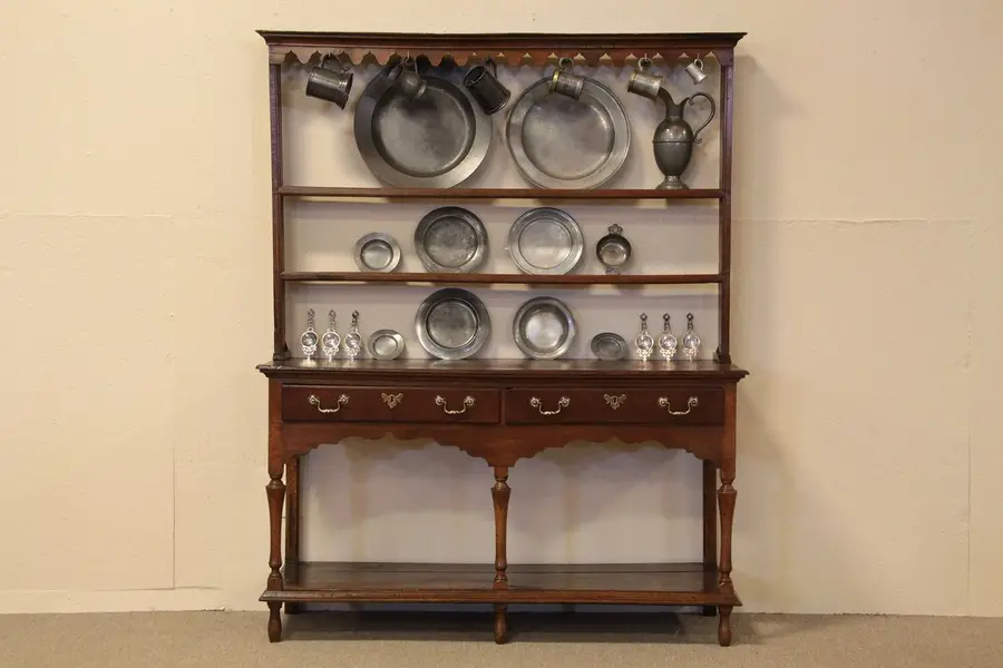 Photo of Georgian 1760's Welsh Dresser or Pewter Cupboard